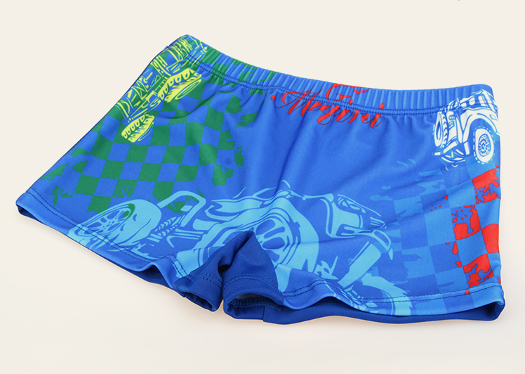 Boys' swimming trunks with boxer digital print