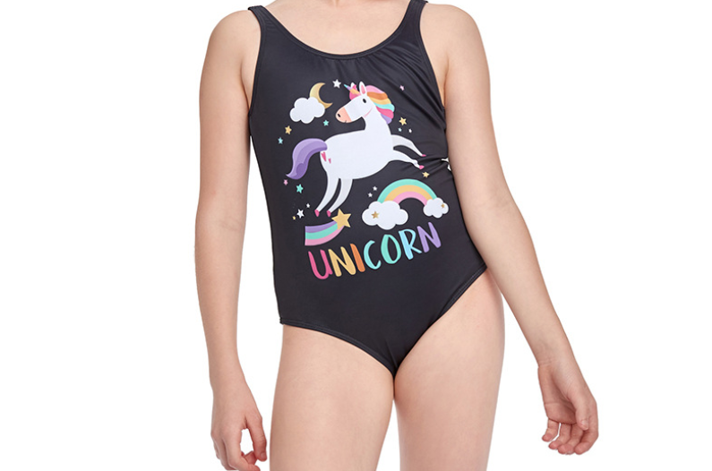 One-piece girls bathing suit