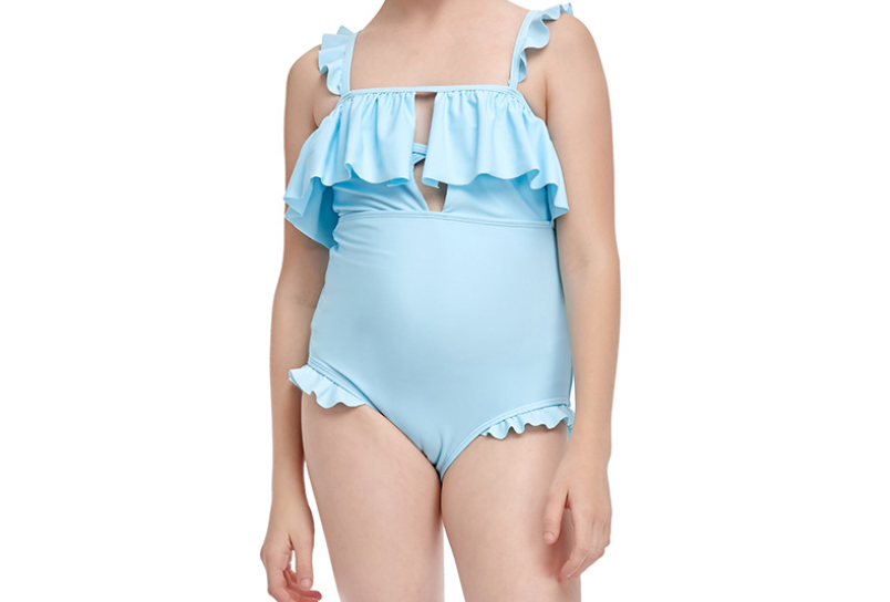 Girl's flying nylon swimsuit