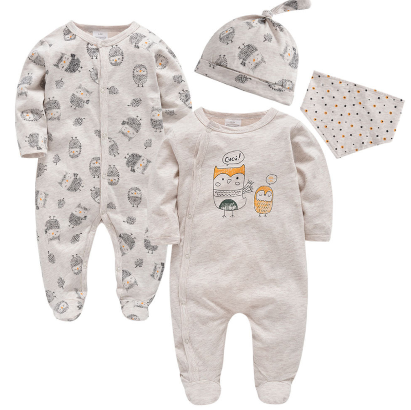 Instagram cartoon long sleeved newborn baby boy BODYSUIT