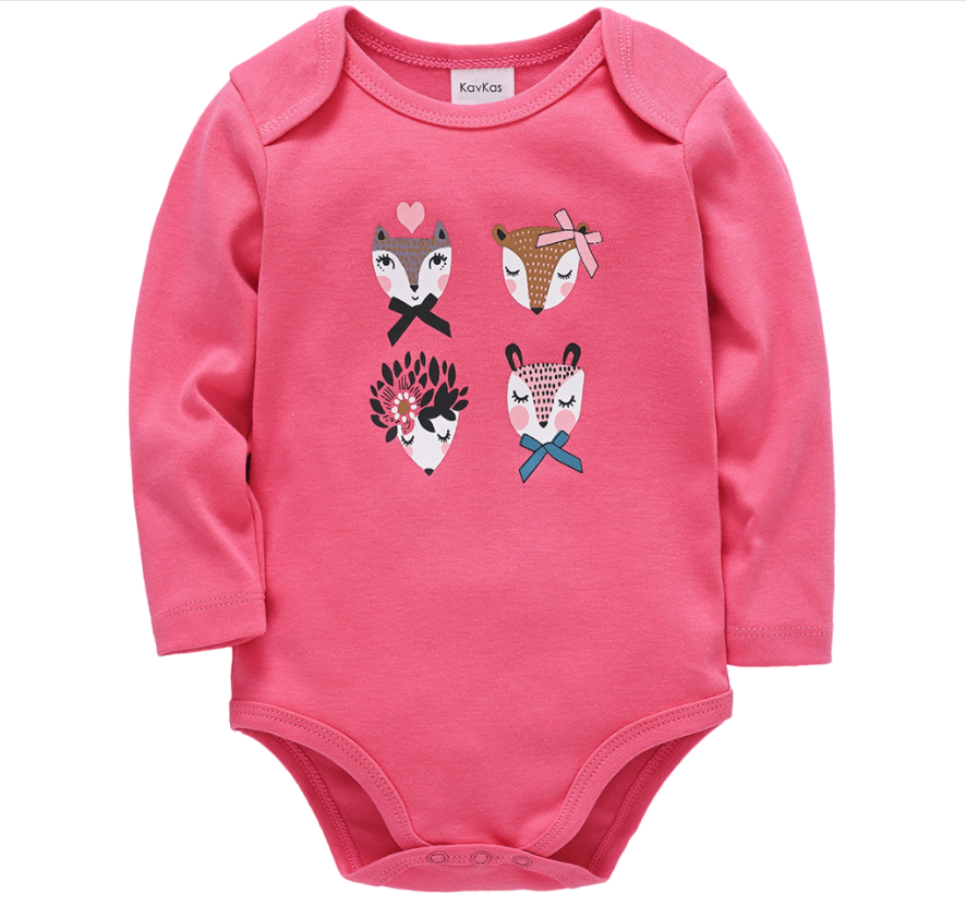 Cartoon cotton Haji baby onesie