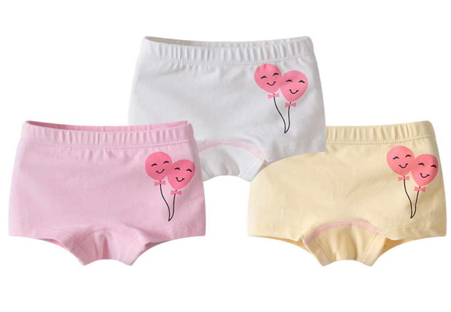 Combed cotton cute print baby briefs