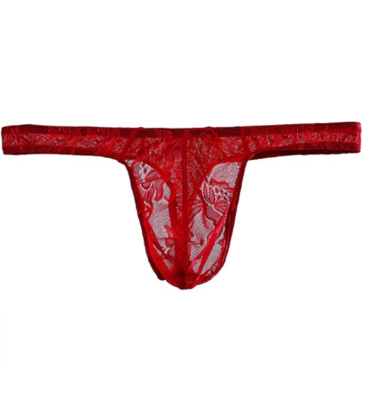 Men's sexy lacy thongs