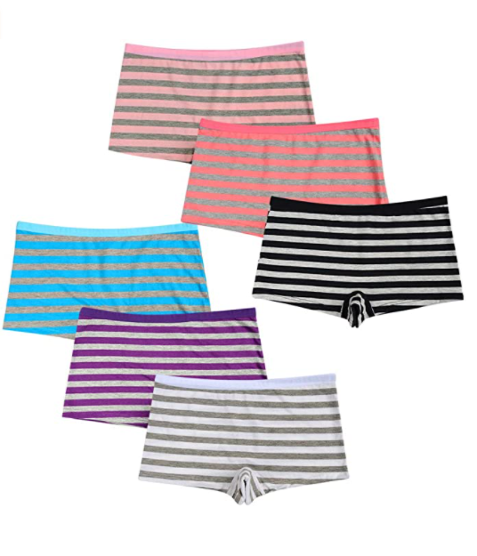 Women's soft and comfortable cotton boxer briefs