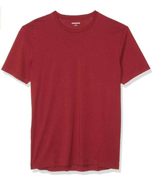 Men's round collar cotton slim short sleeves