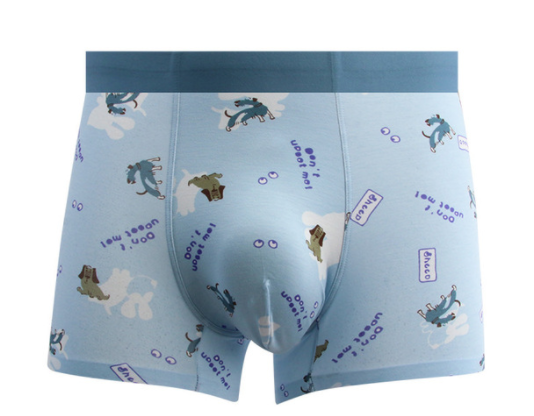 Printed men's breathable Modal boxers