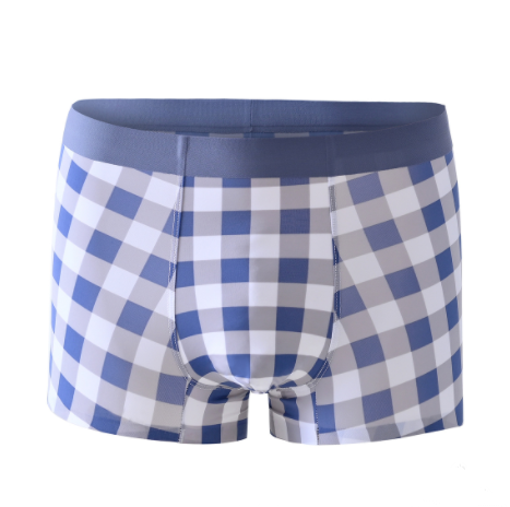 Men's breathable sexy frosted boxer briefs