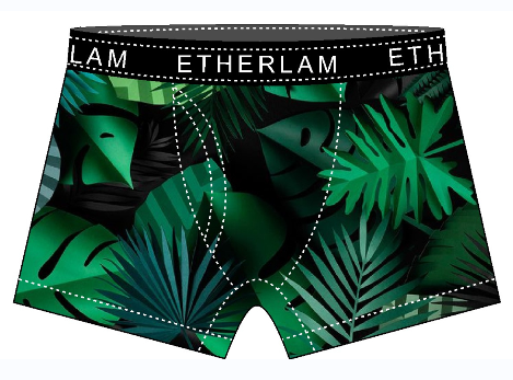 Men's printed comfortable dry breathable boxers