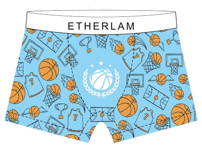 Blue ball printed boxers 04