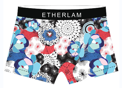 Printed men's loose fashion underwear