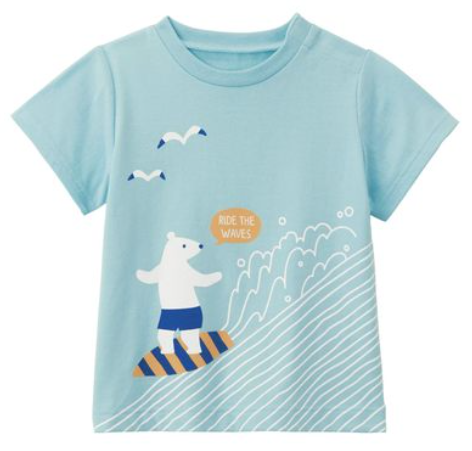 Cartoon printed cotton boy's T-shirt