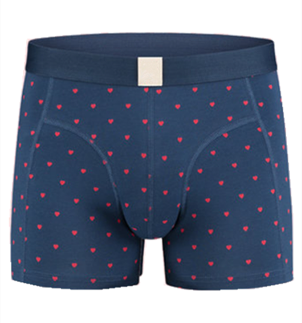 Printed organic cotton men's boxers