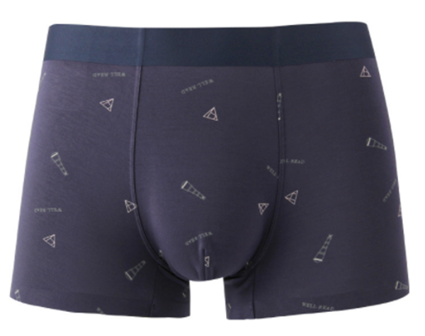 Printed breathable and comfortable men's boxers