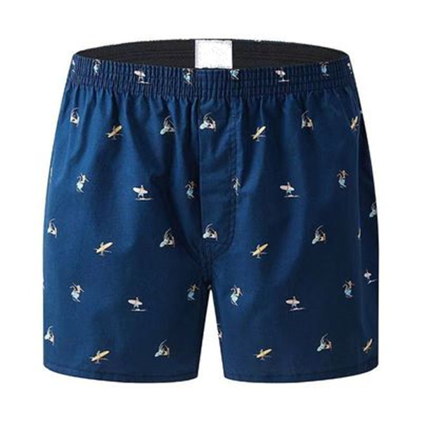 Men's cartoon print comfortable and breathable boxers