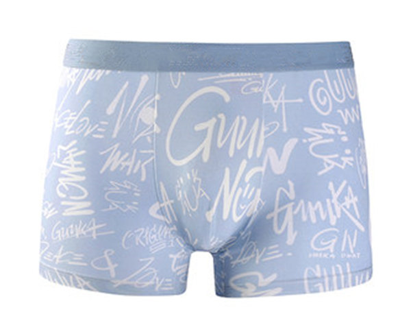 Soft breathable printed men's boxers