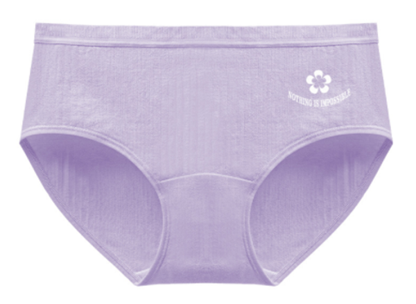 Women's mid-waist cotton antibacterial crotch underwear (01)