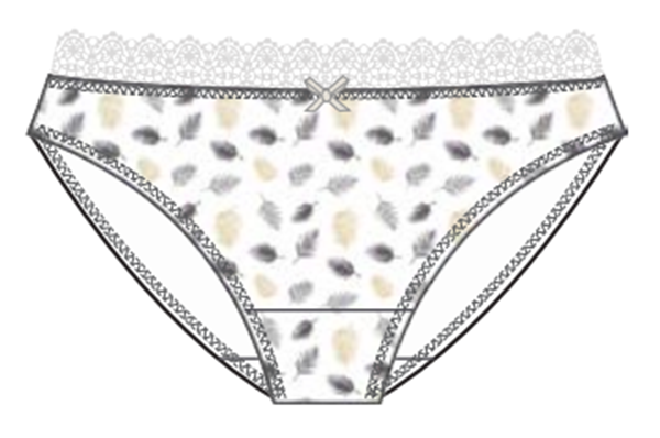 Women's printed cotton briefs