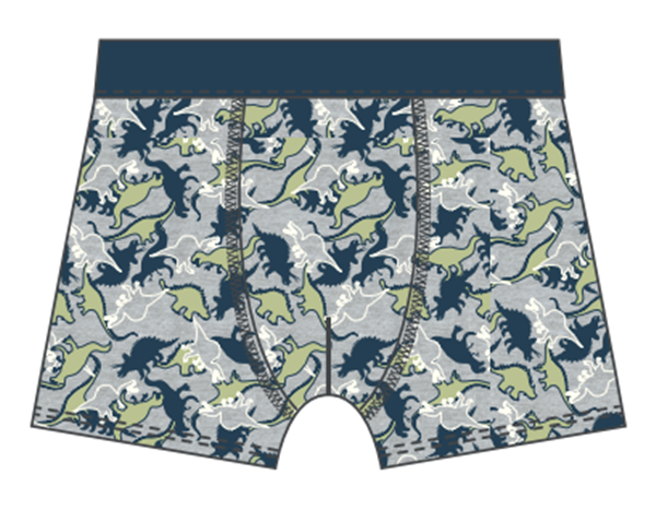 Boy's cotton printed breathable boxers