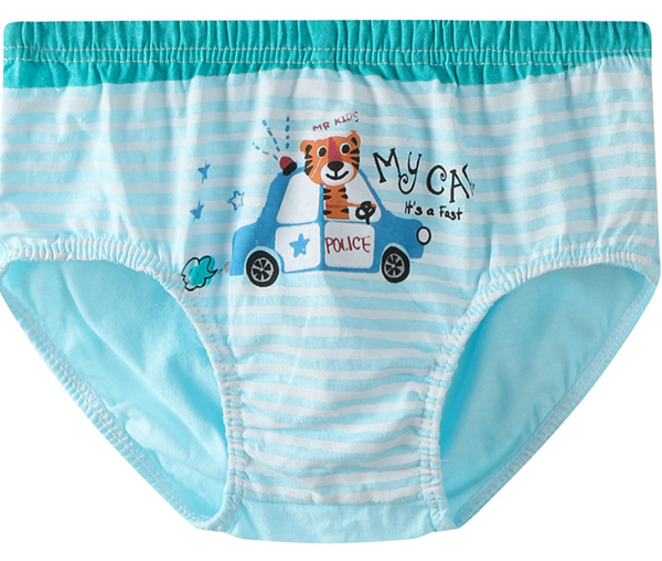 Boy's cotton cartoon car briefs