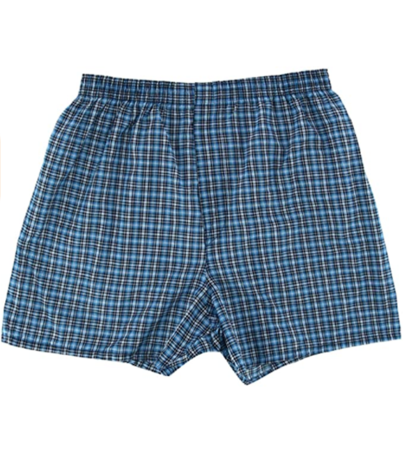 Men's checkered knit boxer briefs