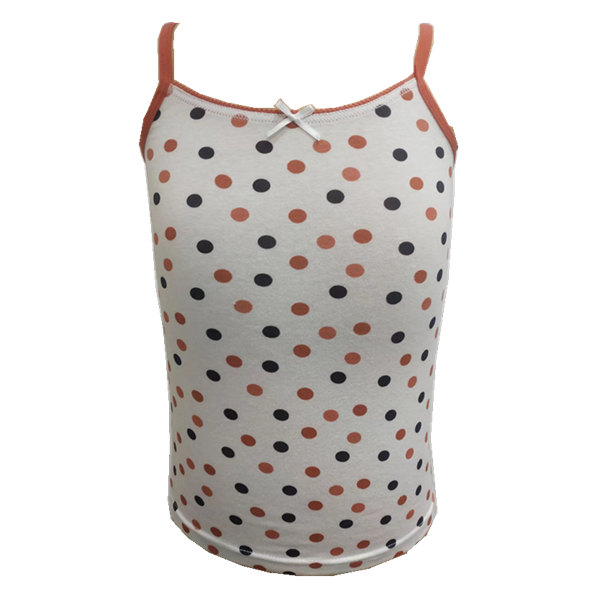 95% cotton 5% spandex Girls vest